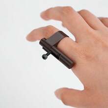 Mini Handgun Shaped Stress Relief Toy, Pressure Release Toy, Fun Toy, Party Favor, Creative Gift, Made Of PC Material - Black - View 3