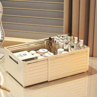 1 st. expanderbar förvaringslåda, multifunktionell hopfällbar kosmetikalåda, bärbar förvaringslåda för underkläder och strumpor, garderobslåda, justerbar storlek, platsbesparande, lämplig för sovrum, skåp, badrum, kök, sovsal, kosmetikalåda, klädförvaringslåda, kontorsmaterialförvaring, leksaksförvaring, snacksförvaring, förvaring av högtidssaker, presentförvaring