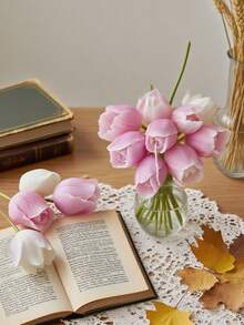 1pc Romantic Bud Tulip Candle Silicone Mold - Batch-Made/Easy Clean For Candle/Resin, Valentine's/Mother's Day/Easter Gifts - White - View 3