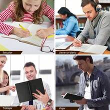 Libreta Hojas Blancas A5 Sketchbook, Cuaderno engrosado 180Hojas/ 360 Pginas, Cuaderno de Notas De 80 GSM, Diario Journal Notebook, Diario para Mujeres y Hombres NegroEn blanco - black(En blanco) - Ver 5