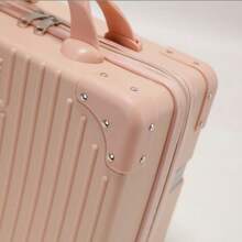 1pc 14-Inch Leather Mini Suitcase, Lightweight Handheld Cosmetic Bag, Women Travel Storage Box - Multicolor - View 7