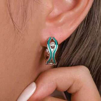 复古波西米亚风树脂镶嵌耳环，时尚几何吊坠，高端女士珠宝配饰，适合节日、日常佩戴和婚礼等场合。