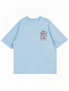 Men T-Shirts - 淺藍色 - 查看 4