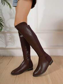 秋冬时尚厚底平底低跟切尔西靴、长靴、过膝靴、性感高筒靴