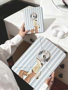 Ốp iPad họa tiết cao bồi miền Tây, tương thích với iPad Air 4/5 (10.9 inch), iPad 7/8/9 (10.2 inch), có khe cắm bút cảm ứng, phù hợp với Tab S6 (10.4 inch), Tab A7 Lite (8.7 inch), vỏ bảo vệ bằng da, món quà tuyệt vời cho mùa tựu trường, ngày Valentine, năm mới. - Nhiều màu - Xem 7