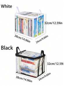 Transparent PVC Storage Bag, Multifunctional Organizer Box With Flip Cover And Viewing Window - Durable Rectangular Household Storage Container For Toys, Crafts, Books, School Supplies, Snacks - Perfect Gift For 11 Holiday Occasions - Multicolor - View 7