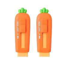 1pc Carrot Shaped Eraser, Useful For Cleaning Pencils, Creative Eraser, Essential For Students Back To School, Office Cleaning Tool - Orange - View 11