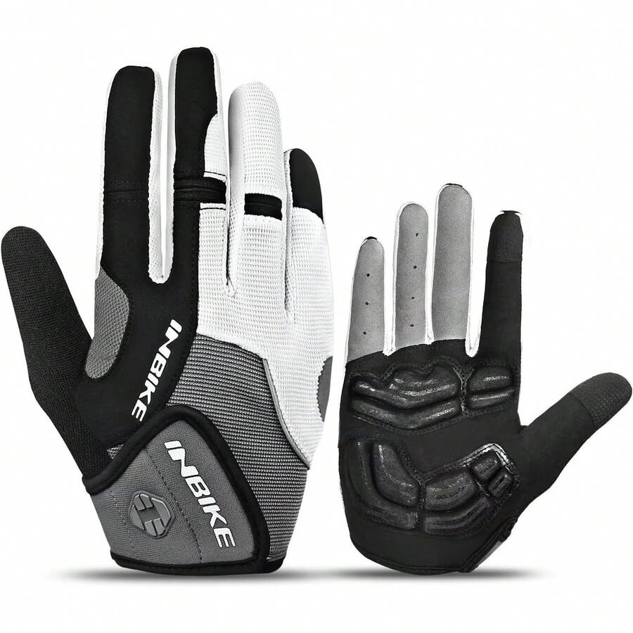 Guantes de Ciclismo para Hombres y Mujeres con Almohadilla de Gel Absorbente de Golpes de 5 mm, Guantes Antideslizantes de Medio Dedo para Bicicleta MTB, Bicicleta y equitación - Rosa - Ver 1