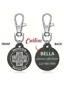 Identificador de Cachorro Personalizado, Identificador de Cachorro Personalizado Estilo Chaveiro Silencioso, Identificador de Animal de Estimação, Identificador de Cachorro Personalizado - Multicolorido - Visão 10