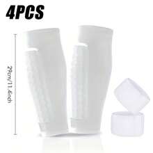 4pcs Outdoor Sports Accessories Set, 2pcs Leg Sleeves + 2pcs Straps, Suitable For Outdoor Use, Black/Red/Blue/White Optional, Best Gift Choice For Sports Enthusiasts - Multicolor - View 19