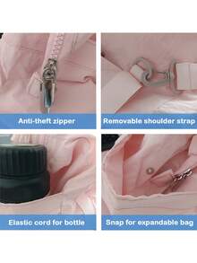 Torba sportowa na ramię do uprawiania sportów na świeżym powietrzu, torba na krótkie wypady do pływania, fitnessu, jogi, torba na ramię, wielofunkcyjna torba do przechowywania, torebka, torba bagażowa o dużej pojemności, wodoodporna i odporna na zużycie torba sportowa - Wielokolorowe - Zobacz 4