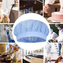 3pcs,Chef Hat Reusable Cooking Hair Net, Adjustable Cooking Hat With Elastic Band,  For Kitchen Coffee Restaurant Food Service, Kitchen Supplies, Accessories,Mesh Hair Nets Cap For Food Service Kitchen - Nhiều màu - Xem 6