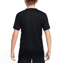 Nike 耐克青少年男童纯色短袖足球休闲T恤 - 黑色 - 查看 2