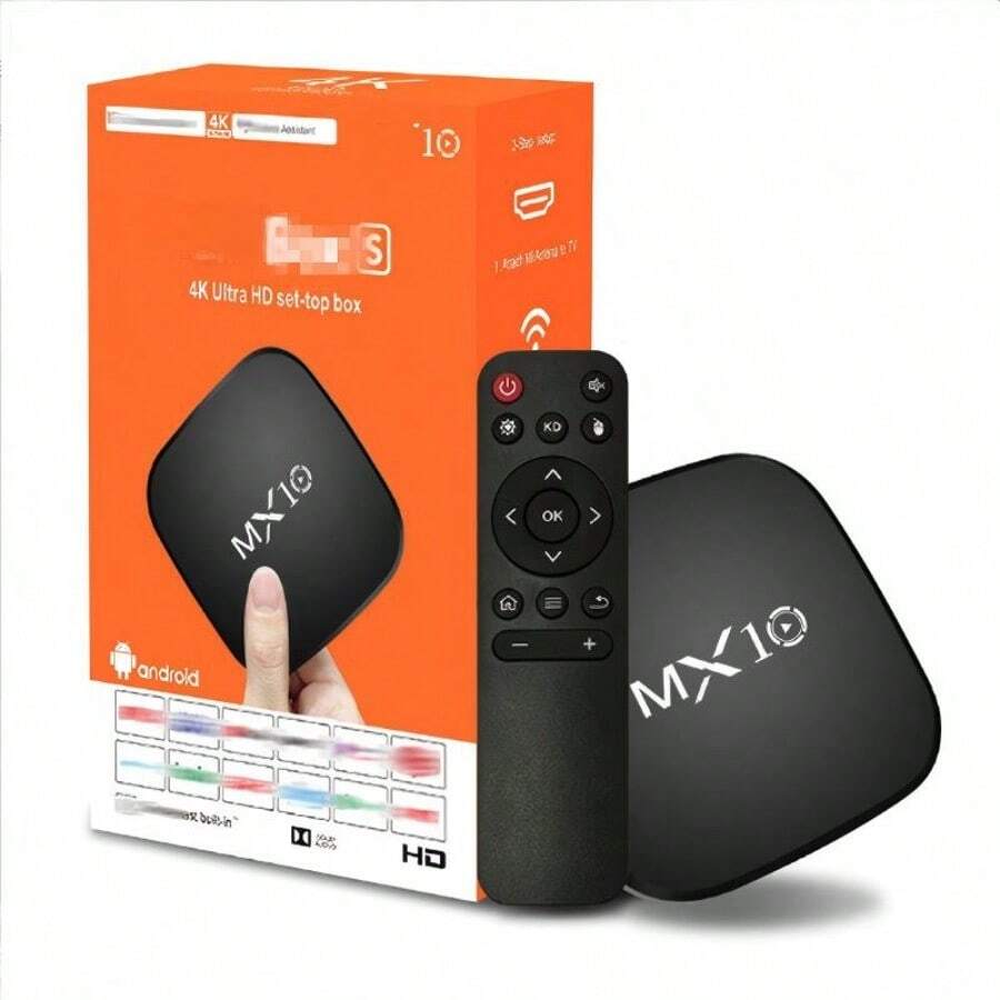 Decodificador, TV box, TV box reproductor de TV de alta definición 4K, apto para uso doméstico - negro - Ver 1