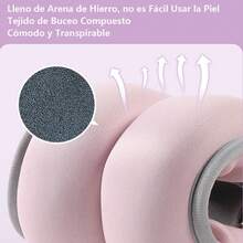 Totalmente Ajustable Tobillo Mu?eca para Fitness - 2KG 2 Pack, Totalmente Ajustable Tobillo Mu?eca Brazo Pierna Pesos, con Correa Ajustable para Ejercicio, Footing, Gimnasio - negro - Ver 5