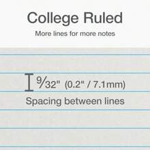 Oxford Composition Cuaderno de 6 unidades cuadernos para escuela suministros escolares diario escolar libro de comp papel rayado universitario 5.75 x 8 pulgadas tamaño pequeño 60 hs - Papelkraft - Ver 3
