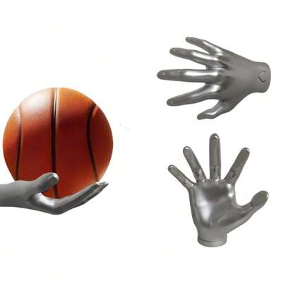 Wall Mounted Hand Shape Sports Memorabilia Display Shelf - Decorative Storage Organizer For Basketball, Football, Volleyball, Rugby Ball Collection