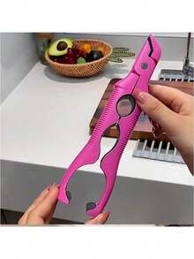 三合一热盘夹，多角度耐热碗架夹，开瓶器，带内置开罐器的耐热碗架夹，终极热碗舒适防护罩 - 彩色 - 查看 10