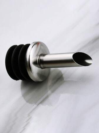 1 pieza Tapón de botella de acero inoxidable y silicona a prueba de polvo y fugas con boca inclinada, duradero y portátil, con un vertido exquisito, suave y que no se derrama fácilmente