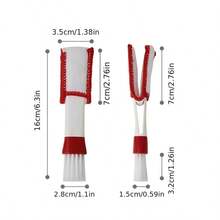 1pc Car Cleaning Brush Air Conditioner Outlet Cleaning Tool Multi-Purpose Dust Brush Interior Multi-Purpose Brush Auto Accessories - one-size - View 3