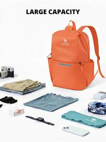 CAMEL CROWN Foldable Large Capacity Travel Bag Backpack, Short Trip Fitness Storage Bag