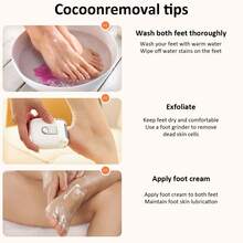 1 Set New Portable Rechargeable Electric Foot Grinder | Dual Speed, 3 Coarse/Medium/Fine Grinding Heads For Rough Polishing, Smart Display USB Charging, Easy To Use, Caring For Cracked And Dry Skin, Plastic Material, Battery Powered, Great Gift For Valentine's Day, Mother's Day, Father's Day - Multicolor - View 11