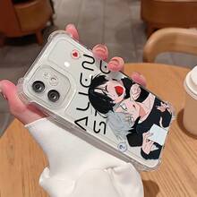 Funda de teléfono Cartoon A-ALIEN S-STAGE compatible con iPhone 17, 16E, 16, 15, 14, 13, 12, 11 Mini Pro Max Air X XR XSMAX 8 7 Plus, cubierta trasera suave transparente a prueba de golpes. - Mezcla de colores - Ver 1