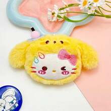 Sanrio Hello Kitty Backpack Charm, Hello Kitty Lace Dress, Cute Hello Kitty Bag Charm, Keychain Decor, Bag Accessory, Back To School Delicate Gift, Suitable For Holiday Party, Birthday, Festival Gift, Cute Cartoon Doll Pendant