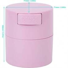 ZJchao Caja de Almacenamiento para Pegamento de Pestaas, Contenedor de Extensin de Pestaas con Presin Negativa, Tarro Organizador para Adhesivo de Pestaas, Caja de Almacenaje Estable Negro - Rosa - Ver 5