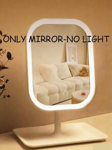 1pc LED Makeup Mirror With Front Lights, Rechargeable, 3 Lighting Modes, Modern Touch Control, Foldable & Portable, Ideal For Travel, Gift For Women, Students, Stylish Design - Multicolor - View 15