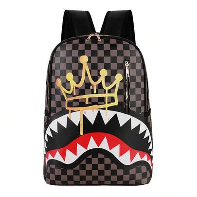 Student Business Schoolbag Camouflage Shark Large Capacity Waterproof Backpack Animation Backpack