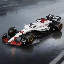 Burago 1:43 比例模型车，适用于 2025 年 Oracle F1 RB21 赛车，1 号车手马克斯·维斯塔潘，22 号车手角田裕毅，一级方程式赛车压铸模型 - #1 RB21 JP N/Helmet - 查看 3