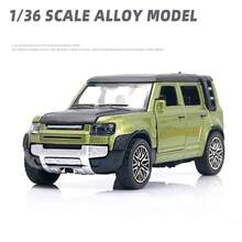 1:36 Modelo de coche a escala Land Rover de fundición a troquel - Diseño con cuatro puertas que se abren, reproducción fiel de la apariencia del vehículo real - Ideal para decoración de habitación y colección - Multicolor - Ver 15