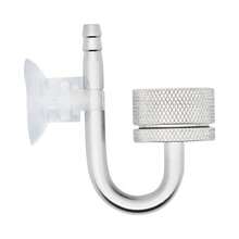 Aquarium CO2 Diffuser Fish Tank Bubble Atomizer Reactor Generator Solenoid Regulator CO2 System Atomizer For Plant With Suction Cup Silver Color - Diffuser - View 3