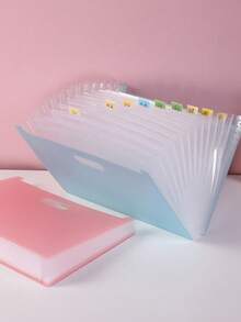 Hộp đựng hồ sơ đứng khổ A4, hộp sắp xếp tài liệu để bàn, đồ dùng văn phòng, văn phòng phẩm học sinh, dung tích lớn 13 ngăn, dạng xếp gấp để đựng hồ sơ thi. - Nhiều màu - Xem 7