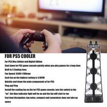 For  Cooling Fan Efficient Game Console Cooler for  Disc and Digital Edition - Negro - Ver 6