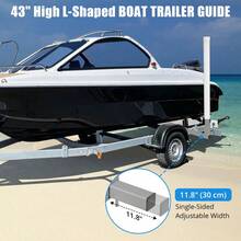 Garvee 2PCS Rustproof Galvanized Steel Boat Trailer Guide, 20.5 In Adjustable Design Trailer Guide Poles, Heavy Duty Roller Guide-On System, For Ski Boat, Fishing Boat - White - View 9