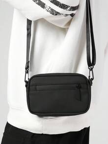 1pc Casual Nylon Crossbody Bag, Lightweight Shoulder Bag, Versatile Daily Use, Peach Tree Valentine's Day Phone Bag - Multicolor - View 5