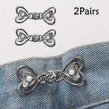 6pcs Women's Pants Tightener - Denim Waist Cincher Clips And Pins, Slimming Waist, Adjustable Waist Clips - Multicolor - View 14