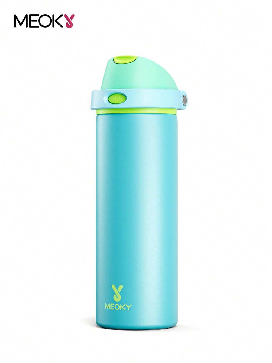 Bình nước cách nhiệt chân không Meoky 24oz có nắp ống hút và vòi 2 trong 1, cốc cách nhiệt, giữ lạnh 24 giờ, chống rò rỉ, vừa với giá để cốc trên ô tô, cốc thép không gỉ dùng cho thể thao, du lịch và trường học - xanh lam-xanh lục - Xem 1
