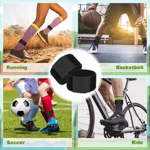 4pcs Outdoor Sports Accessories Set, 2pcs Leg Sleeves + 2pcs Straps, Suitable For Outdoor Use, Black/Red/Blue/White Optional, Best Gift Choice For Sports Enthusiasts - Multicolor - View 7