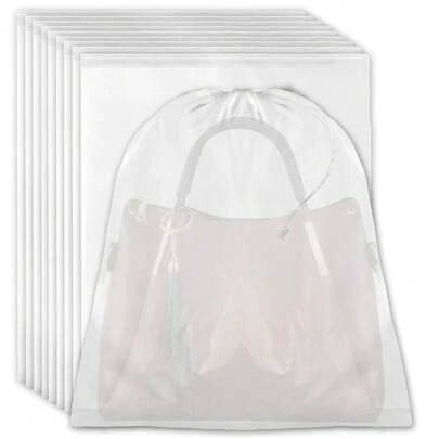 10 st dammpåsar för handväskor - dragsko plånbok dammtät skyddande överdrag, non-woven tyg handväska reseorganisator väskor, 16"x19"