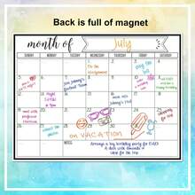 Refrigerator Calendar Magnetic Erasable Calendar Kitchen Refrigerator Whiteboard Calendar Planner Wipeable Monthly Calendar Set Soft Whiteboard Daily To-Do List Board For Refrigerator Calendar Supplies Suitable For Easter Thanksgiving - 30*42cm*1塊 - 查看 5