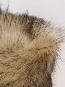 1 pieza Gorro redondo cálido y esponjoso de piel sintética, gorra casual de aislamiento para senderismo y ciclismo al aire libre, otoño/invierno - Multicolor - Ver 9