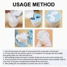 DIY Hand Molding Powder - Precise Shaping, Clear Texture Restoration - Premium Commemorative Material, Cherish Growth And Memories - Suitable For Infants And Adults - Applicable For Hotels, Restaurants, Malls, DIY Craft Projects, Emotional Gifts, Detailed Shaping, Handicrafts - Hand Casting Kit, Handicraft Supplies, Craft Enthusiasts, Gift Buyers - Valentine's Day Gift, Birthday Gift, Anniversary Gift, Thanksgiving Gift, Mother's Day Gift - Suitable For Couples, Families - Multicolor - View 7