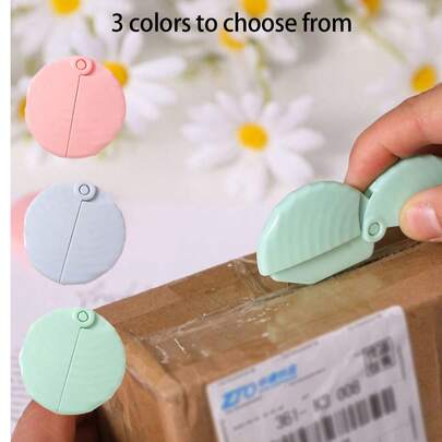 迷你唱片切割器，迷你开箱刀 | 手动回缩 | 陶瓷开箱刀，独特的护指刀片设计有效防止受伤；确保用户和包装内物品的安全。这款轻巧多功能的迷你刀便于携带，也满足家庭使用需求。