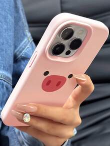 1个时尚可爱小猪图案美学防震软TPU手机壳，兼容 16 Pro Max/16/16 Pro/16 Plus/15/15 Pro Max/15 Pro/11/12/13/14 Pro Max/11 Pro/11 Pro Max/12 Pro/12 Pro Max/13 Pro/13 Pro Max/14 Pro/14 Pro Max，优雅质感 - 彩色 - 查看 5