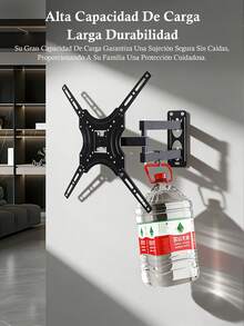 Soporte de pared PARA 14"- 55" ~para monitor de TV de movimiento completo con giro suave, inclinación y extensión, para la mayoría de televisores y monitores de visualización plana - Apto para 14-55 pulgadas - Ver 7