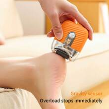 1 Set New Portable Rechargeable Electric Foot Grinder | Dual Speed, 3 Coarse/Medium/Fine Grinding Heads For Rough Polishing, Smart Display USB Charging, Easy To Use, Caring For Cracked And Dry Skin, Plastic Material, Battery Powered, Great Gift For Valentine's Day, Mother's Day, Father's Day - Multicolor - View 4