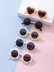 Kids Fashion Glasses Set - Minimalist Design, Multiple Styles And Color Combinations, Suitable For Daily Wear, Outdoor Activities, Spring Outings, Camping, Travel And Photography. - Multicolor - View 7